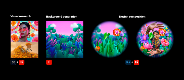 Adobe signs created using Firefly Boards.