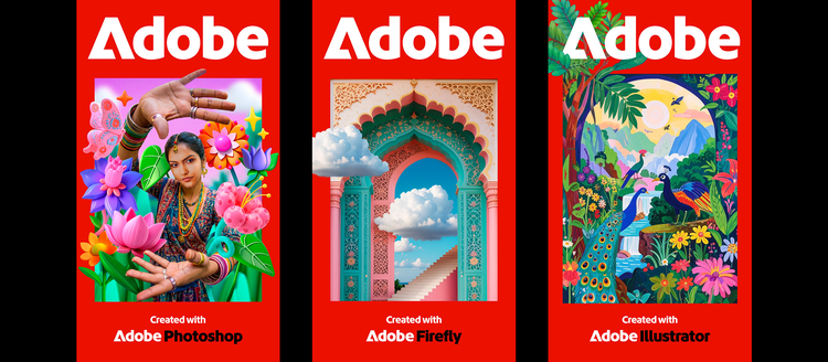 Adobe signs created using Firefly Boards.