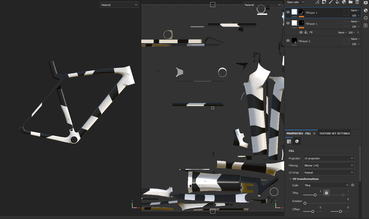 Image of Trek high performance bike created using Adobe Substance 3D.