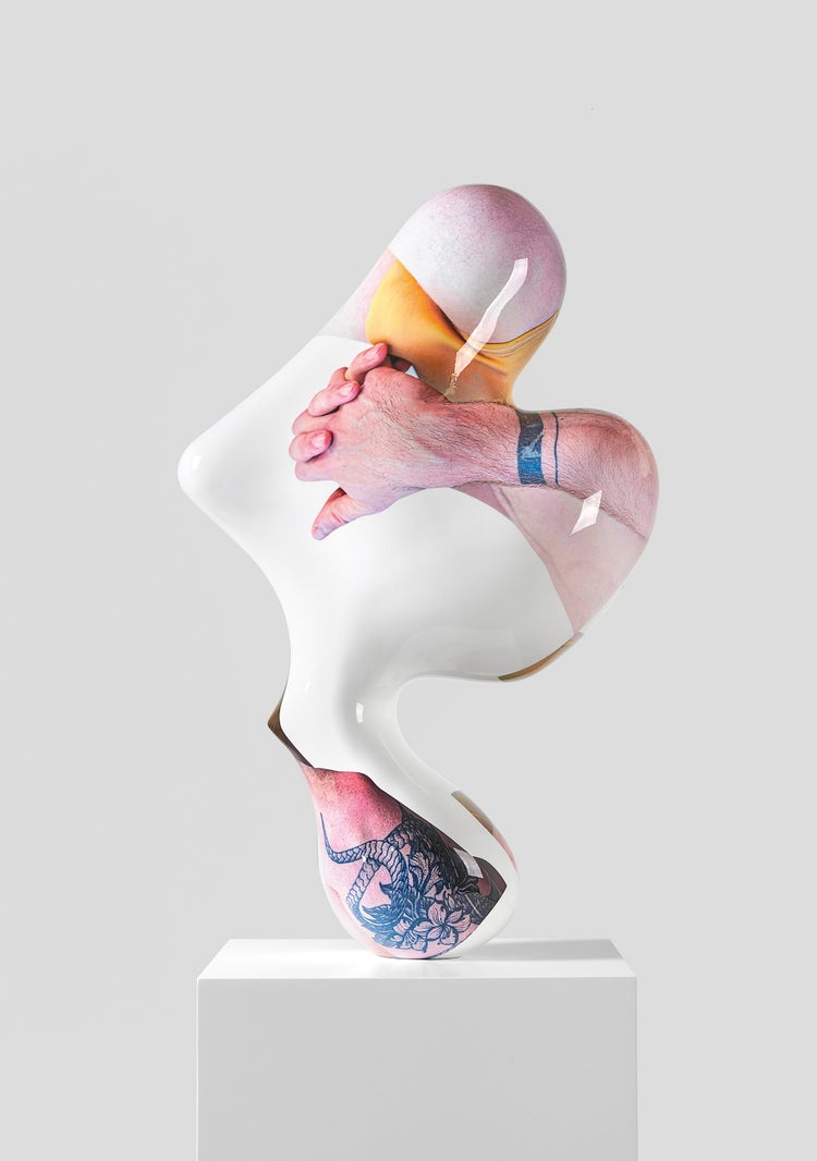 Sculptor Nick Hornby's artwork on display.