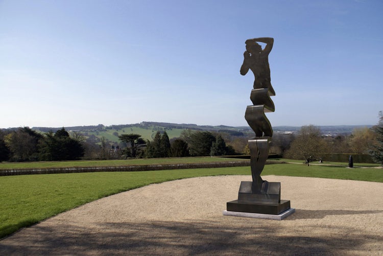 Sculptor Nick Hornby's artwork on display.
