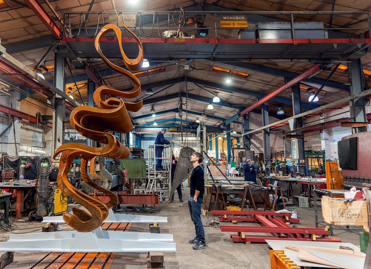 Sculptor Nick Hornby