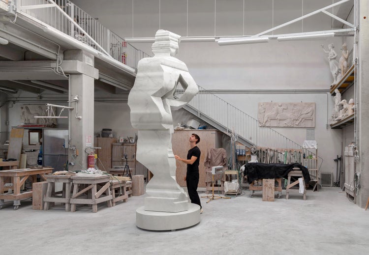 Sculptor Nick Hornby