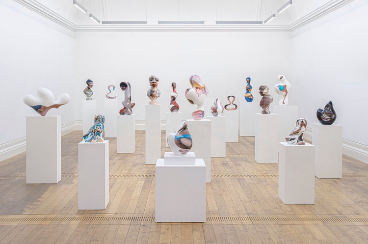 Sculptor Nick Hornby's artwork on display.