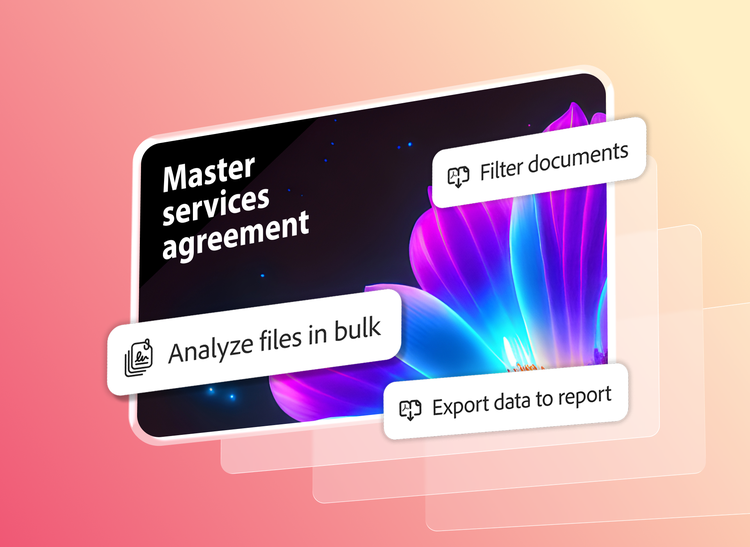 Acrobat Studio Master services agreement