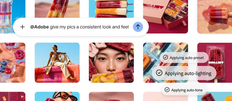 Adobe creative capabilities Now in Google Gemini.