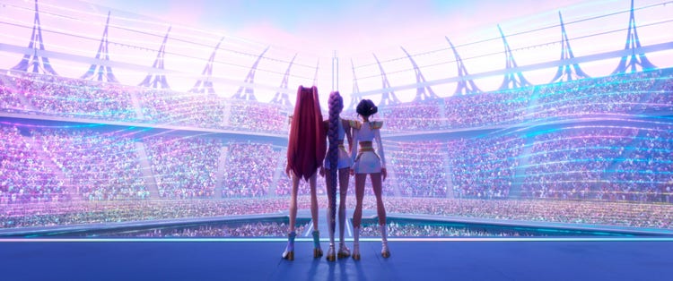 Stil image from the movie "KPop Demon Hunters".