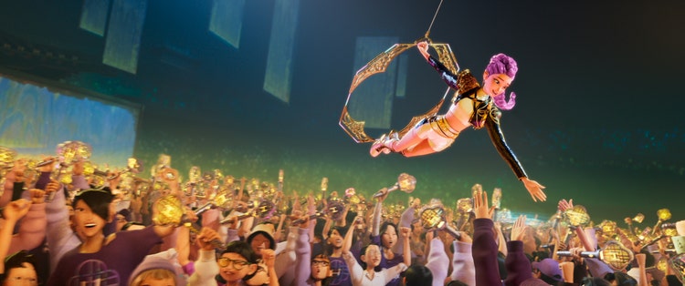 Stil image from the movie "KPop Demon Hunters".