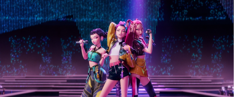 Stil image from the movie "KPop Demon Hunters".