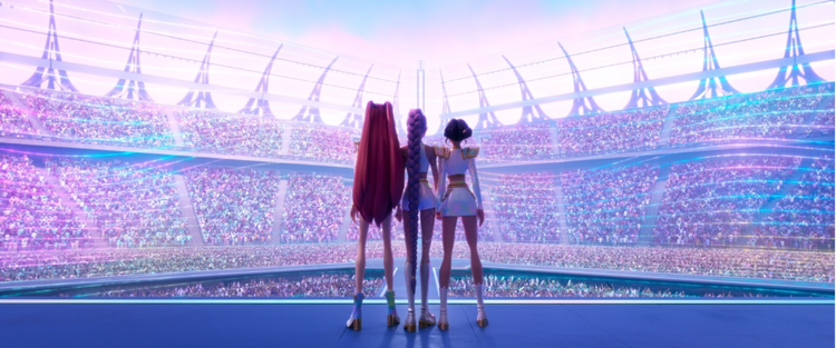 Stil image from the movie "KPop Demon Hunters".