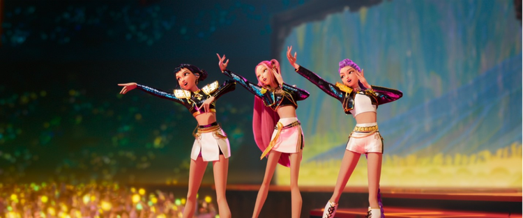 Stil image from the movie "KPop Demon Hunters".