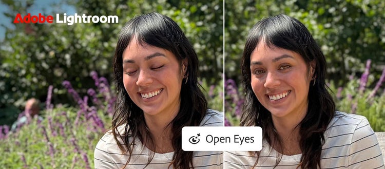 Adobe Lightroom Open Eyes.