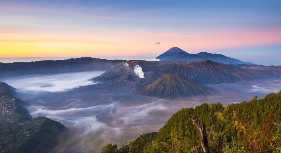 Bromo volcano at sunrise, East Java, Indonesia