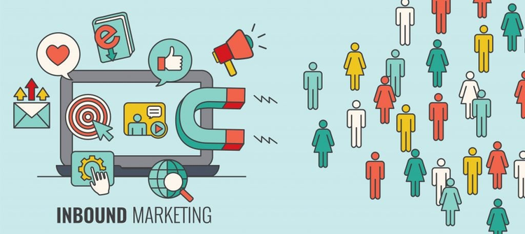 ilustracion de diferentes iconos para marketing