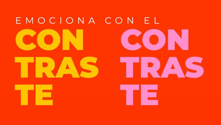 emociona con el contraste