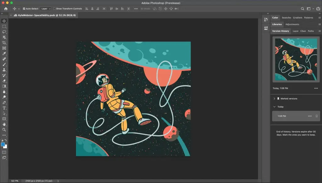Adobe XD, Illustrator y Photoshop ahora con historial de versiones