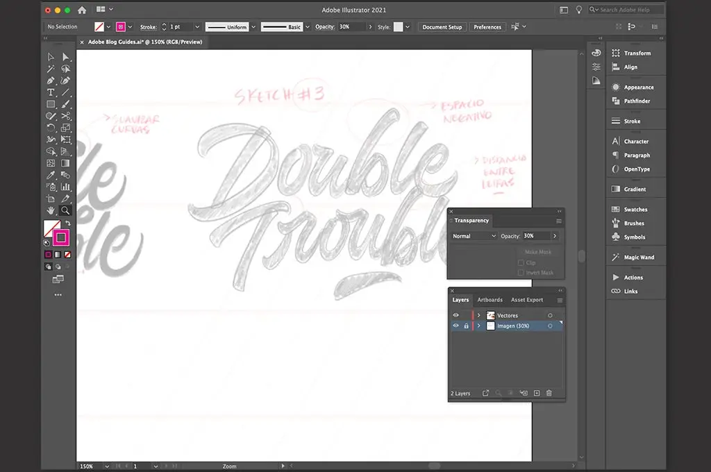 digitalizacion de logo en illustrator