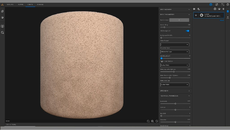 creacion de materiales con Substance