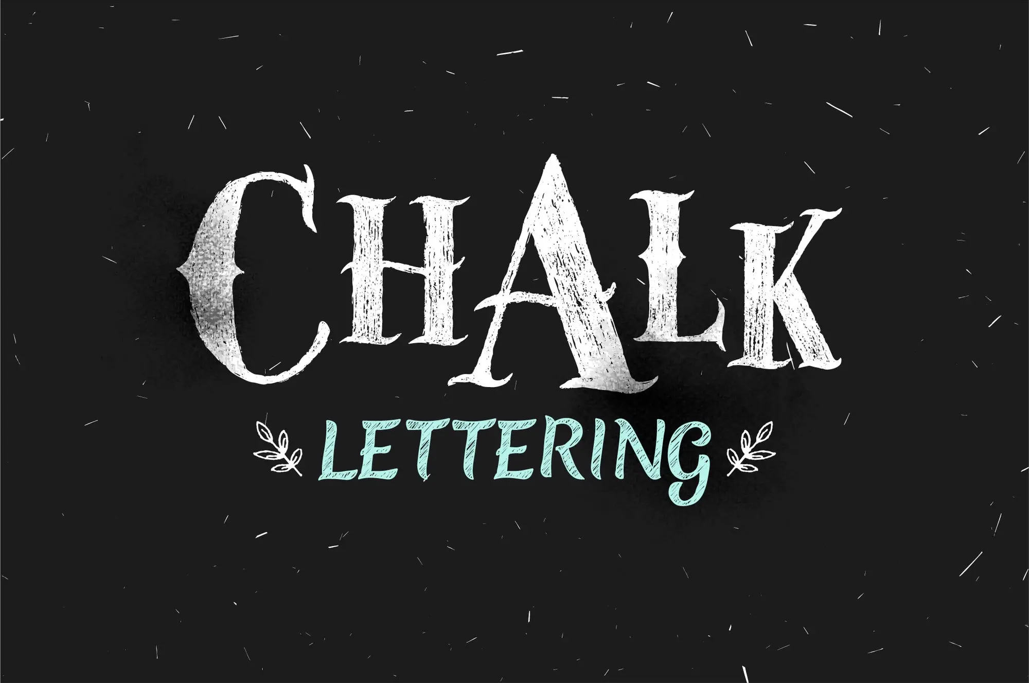 imagen que dice chalk lettering