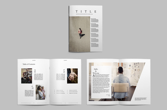 Revista Minimalista por Teweka Design