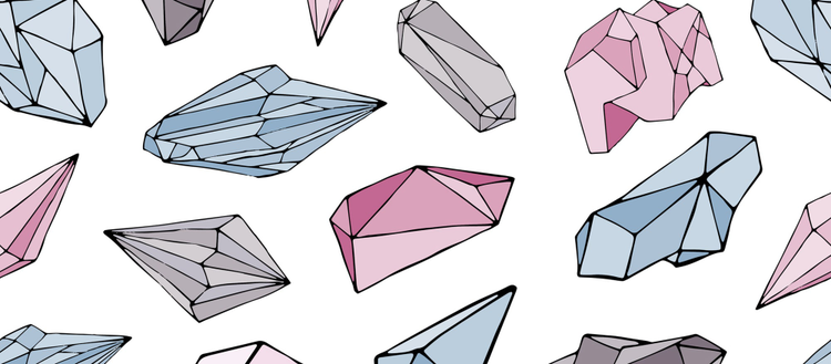 ilustracion de rocas preciosas en adobe stock