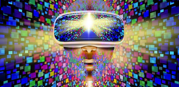 “Fondo de ciencia ficción retro de los 80. Paisaje de videos con luces neón.”