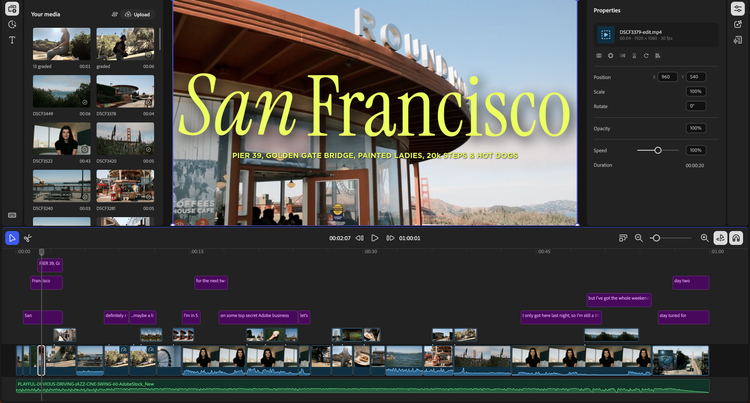 Image using Video editor created using Adobe Firefly.