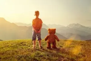 Toddler and Teddy