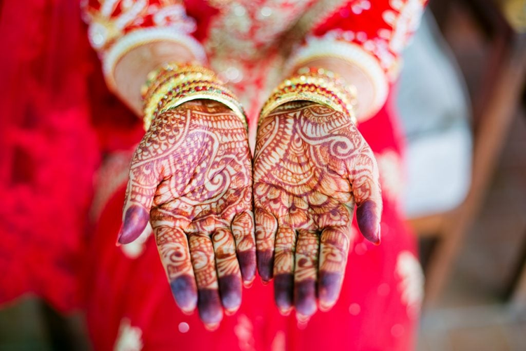 henna wedding design