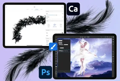 Funzionalità di Adobe Capture e Photoshop per iPad