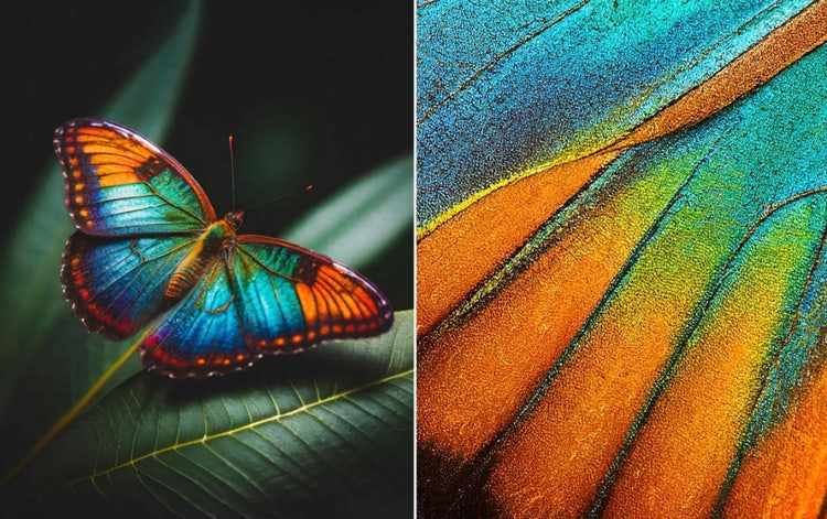 A close up of a butterfly Description automatically generated