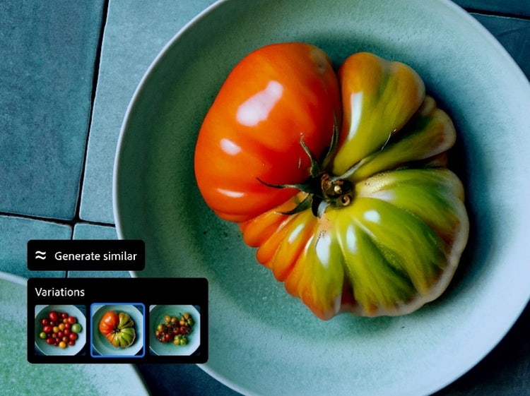 A tomato on a plate Description automatically generated