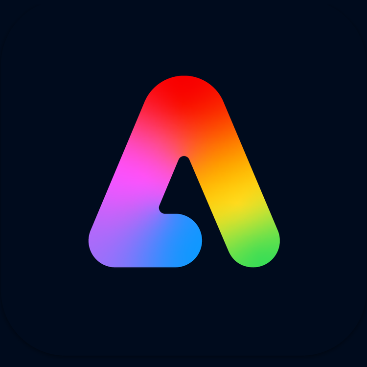 A rainbow colored triangle on a black background AI-generated content may be incorrect.