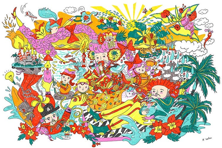 背景パターン 自動的に生成された説明