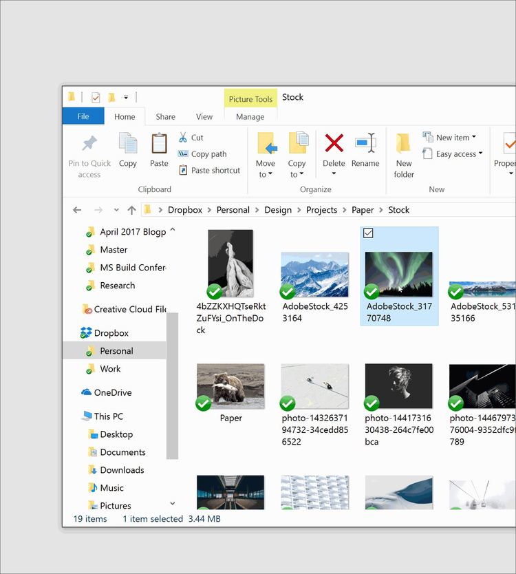 Adobe XD - File Explorer