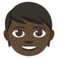 Child: Dark Skin Tone on EmojiOne 3.1