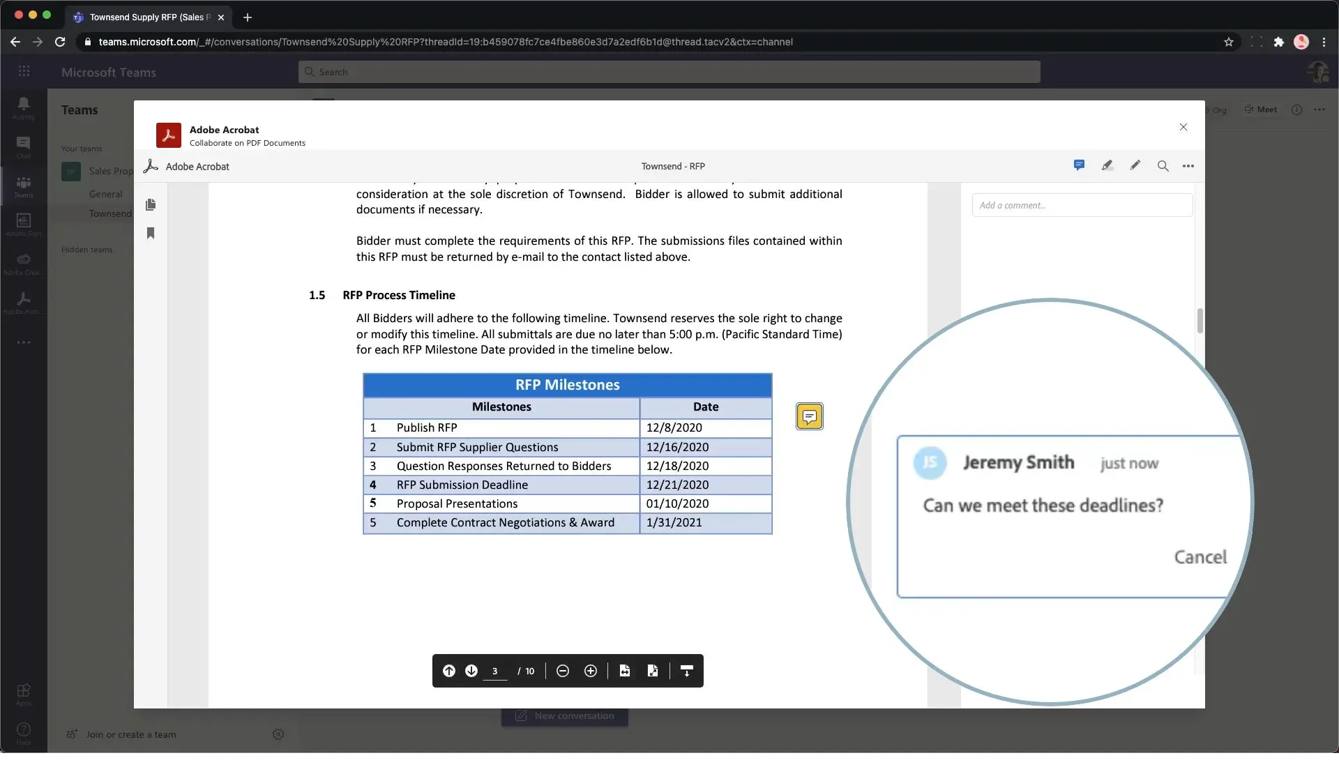 Adobe Acrobat for Microsoft Teamsで共同作業を効率アップ