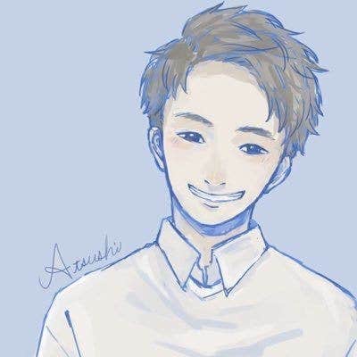 男性の顔の絵 低い精度で自動的に生成された説明