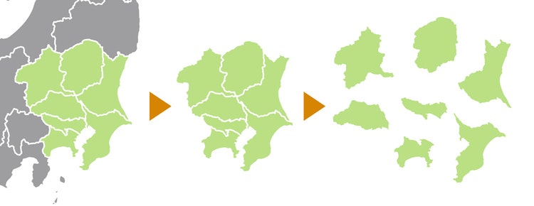 白地図をばらして使う