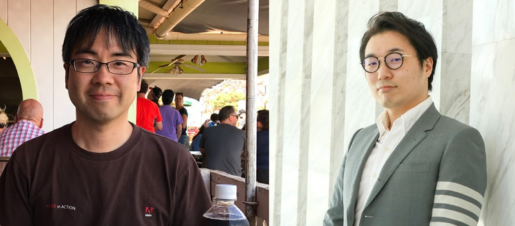 シニアテクニカルサポートエンジニアの竹村紀男さん、テクニカルサポートエンジニアの崔勝鉉（Choi Seunghyun）さん