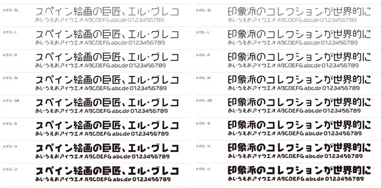 VDL　ウェイト展開例