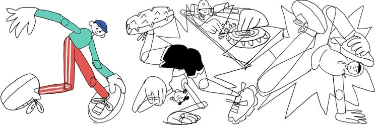 抽象, 挿絵, 線画 が含まれている画像 自動的に生成された説明
