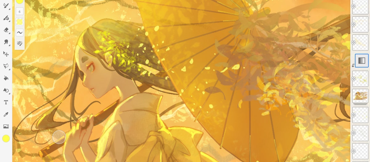 七原しえ「ブラシ好きにはたまらない！追加ブラシで表現が広がるAdobe