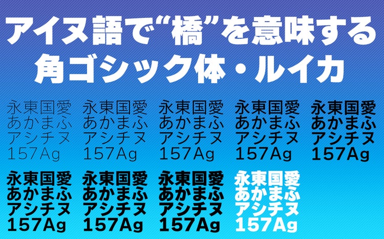 書体見本　ルイカ