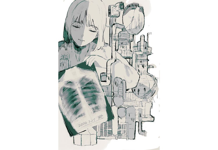 淵゛さん　Frescoのドローイング作品