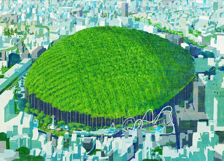 グリーン, テーブル, ガーデン, 水 が含まれている画像 自動的に生成された説明