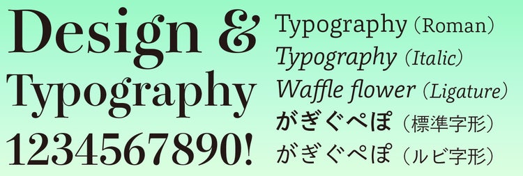 凸版文久体　英数字