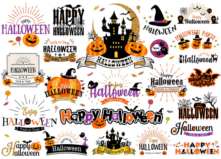 ハロウィンのデザイン素材