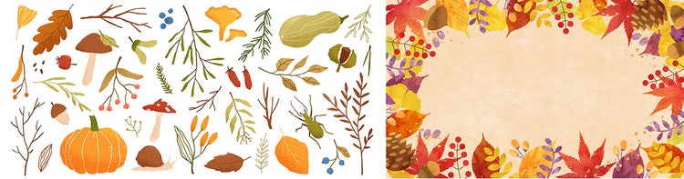紅葉のイラスト素材