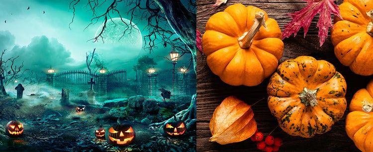 ハロウィンのデザイン素材